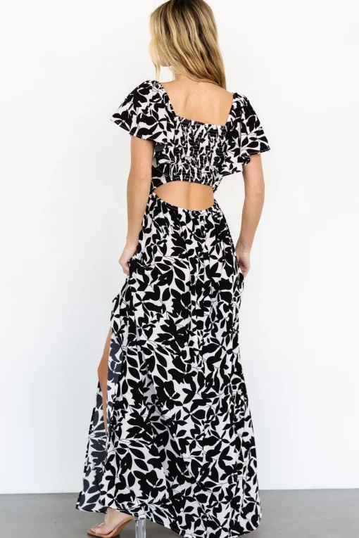 Adira Maxi Dress | Black Floral