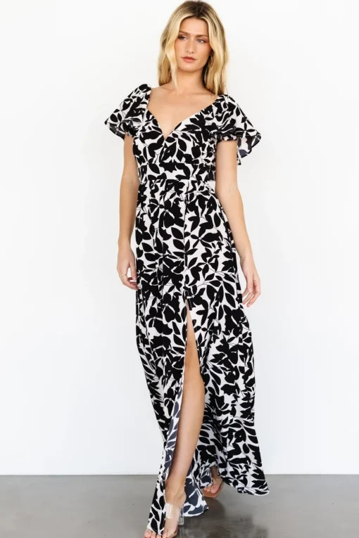 Adira Maxi Dress | Black Floral