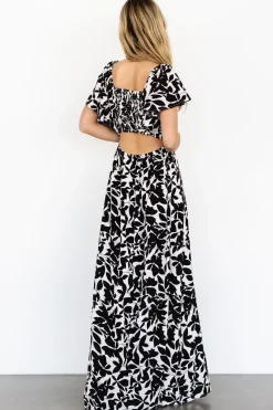 Adira Maxi Dress | Black Floral