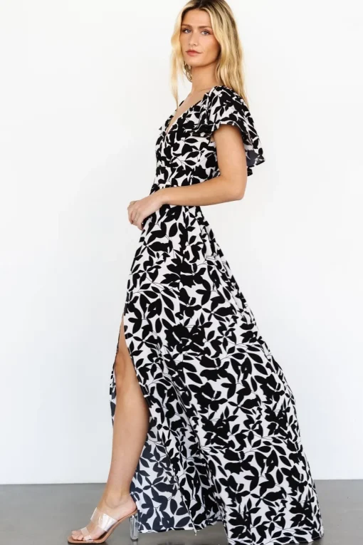 Adira Maxi Dress | Black Floral