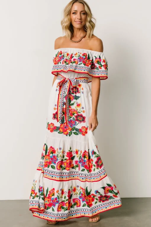 Alejandra Maxi Dress | Ivory Multi Floral