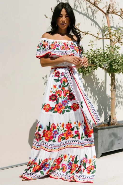 Alejandra Maxi Dress | Ivory Multi Floral