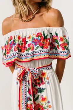 Alejandra Maxi Dress | Ivory Multi Floral