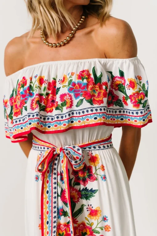 Alejandra Maxi Dress | Ivory Multi Floral