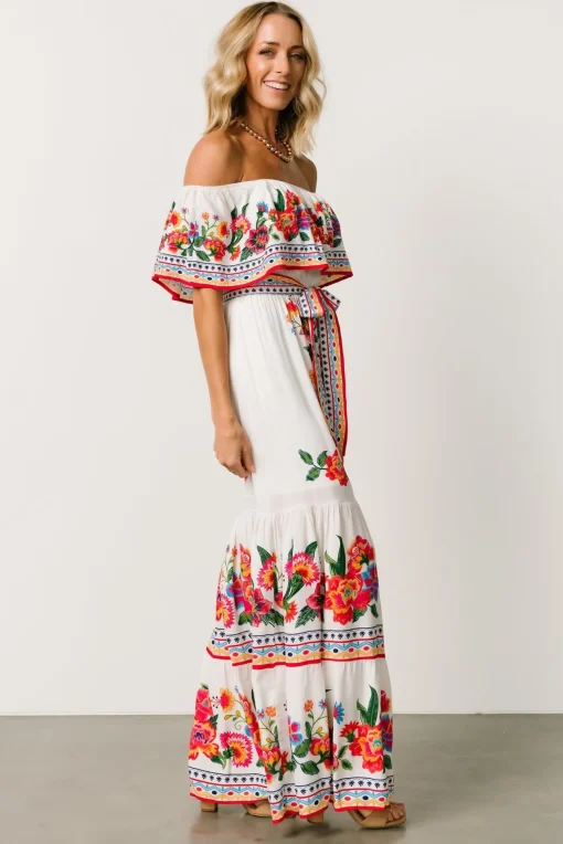 Alejandra Maxi Dress | Ivory Multi Floral