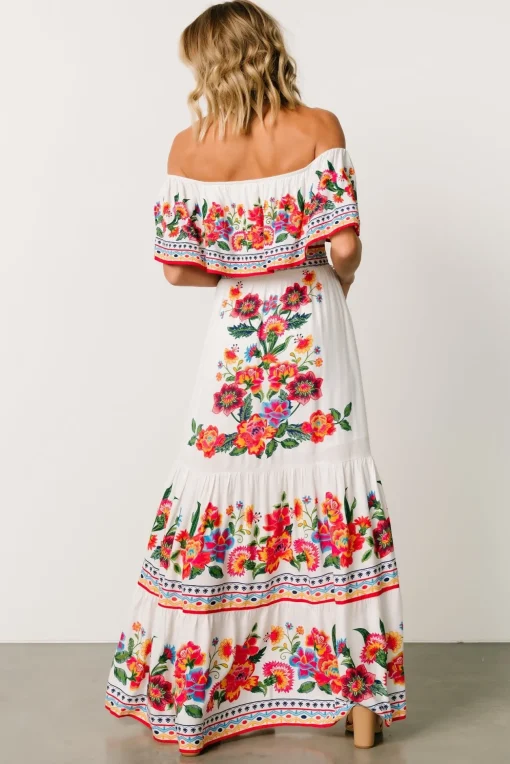 Alejandra Maxi Dress | Ivory Multi Floral