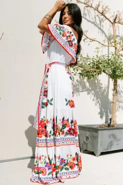 Alejandra Maxi Dress | Ivory Multi Floral