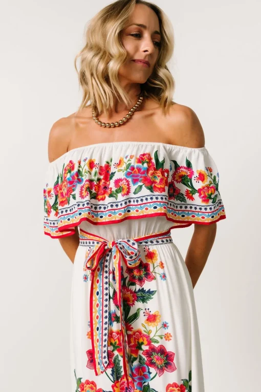 Alejandra Maxi Dress | Ivory Multi Floral