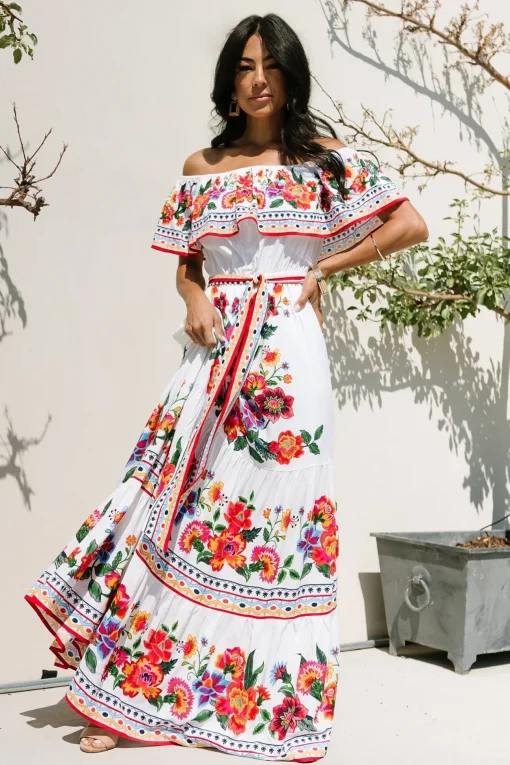 Alejandra Maxi Dress | Ivory Multi Floral