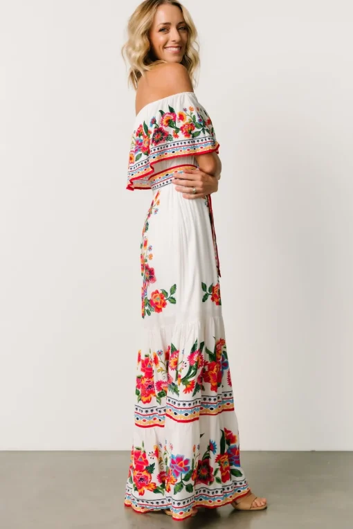 Alejandra Maxi Dress | Ivory Multi Floral