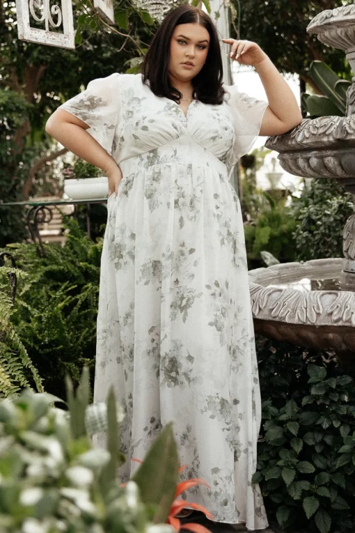 Alexandria Smocked Maxi Dress | Dusty Sage Floral