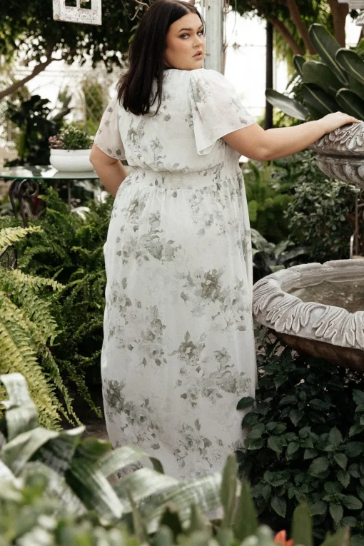 Alexandria Smocked Maxi Dress | Dusty Sage Floral