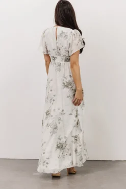 Alexandria Smocked Maxi Dress | Dusty Sage Floral