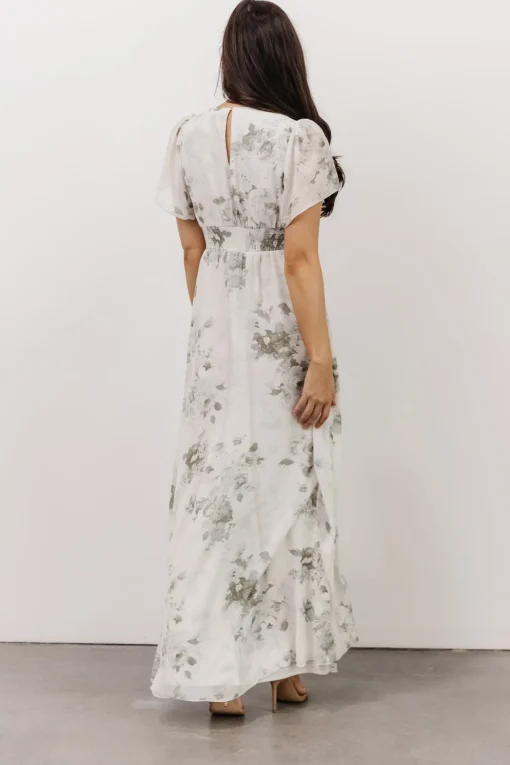 Alexandria Smocked Maxi Dress | Dusty Sage Floral
