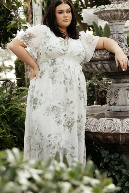 Alexandria Smocked Maxi Dress | Dusty Sage Floral
