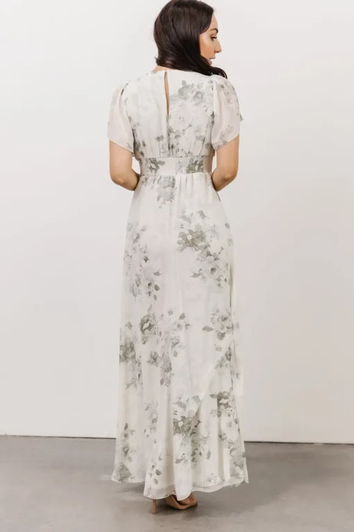 Alexandria Smocked Maxi Dress | Dusty Sage Floral