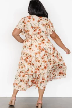 Aliyah Midi Dress | Coral Floral