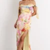 Allegra Off Shoulder Maxi Dress | Multi Floral
