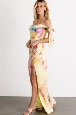 Allegra Off Shoulder Maxi Dress | Multi Floral