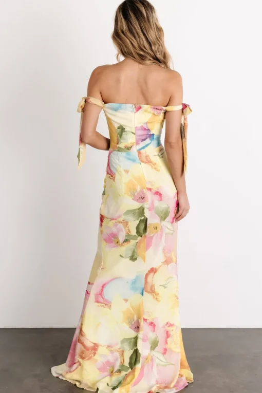 Allegra Off Shoulder Maxi Dress | Multi Floral