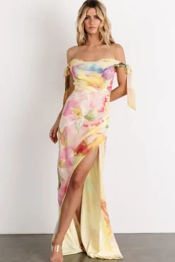 Allegra Off Shoulder Maxi Dress | Multi Floral