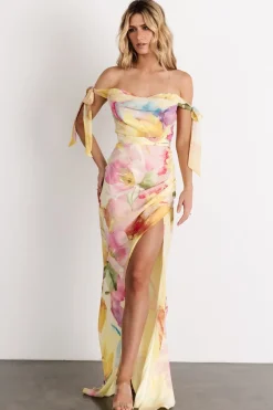 Allegra Off Shoulder Maxi Dress | Multi Floral