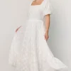Alta Jacquard Maxi Dress | Off White