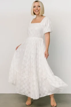 Alta Jacquard Maxi Dress | Off White