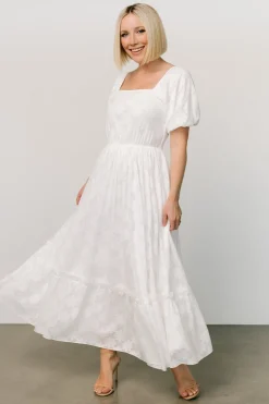 Alta Jacquard Maxi Dress | Off White