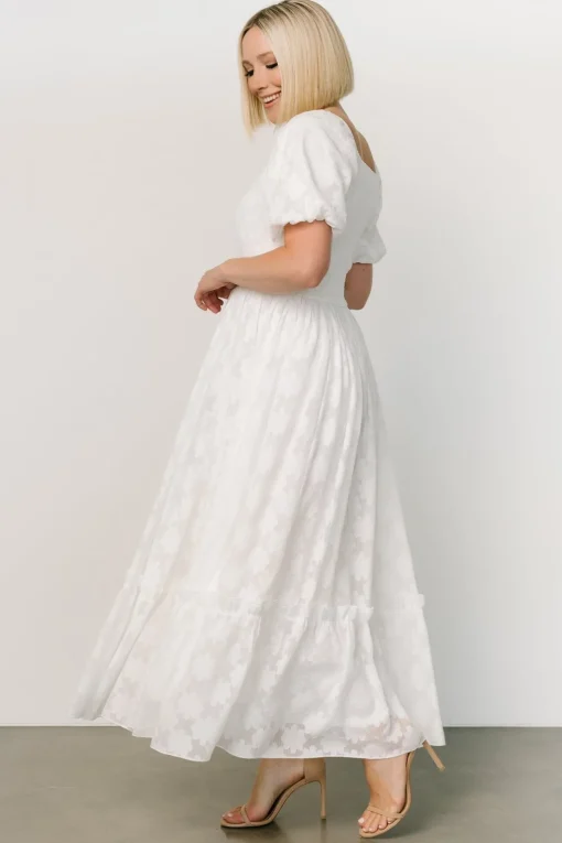 Alta Jacquard Maxi Dress | Off White