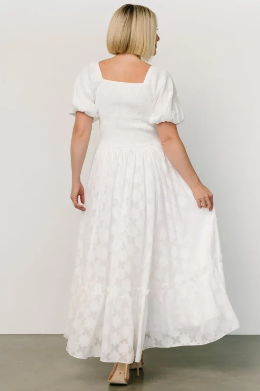 Alta Jacquard Maxi Dress | Off White