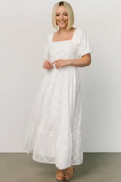 Alta Jacquard Maxi Dress | Off White