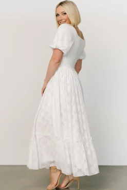 Alta Jacquard Maxi Dress | Off White