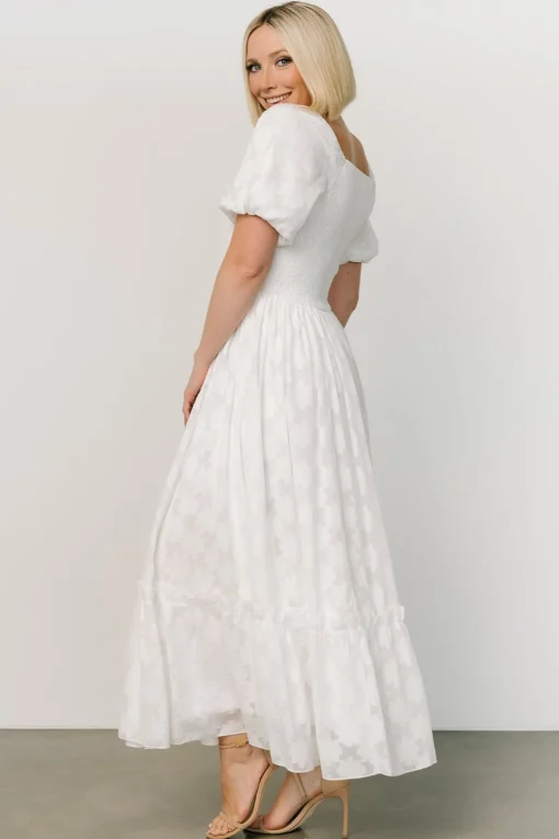 Alta Jacquard Maxi Dress | Off White