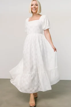 Alta Jacquard Maxi Dress | Off White