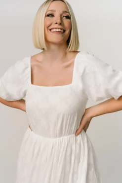 Alta Jacquard Maxi Dress | Off White