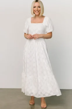 Alta Jacquard Maxi Dress | Off White