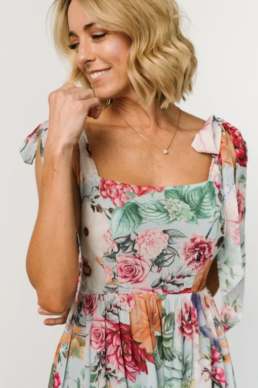 Anita Maxi Dress | Light Blue Multi Floral