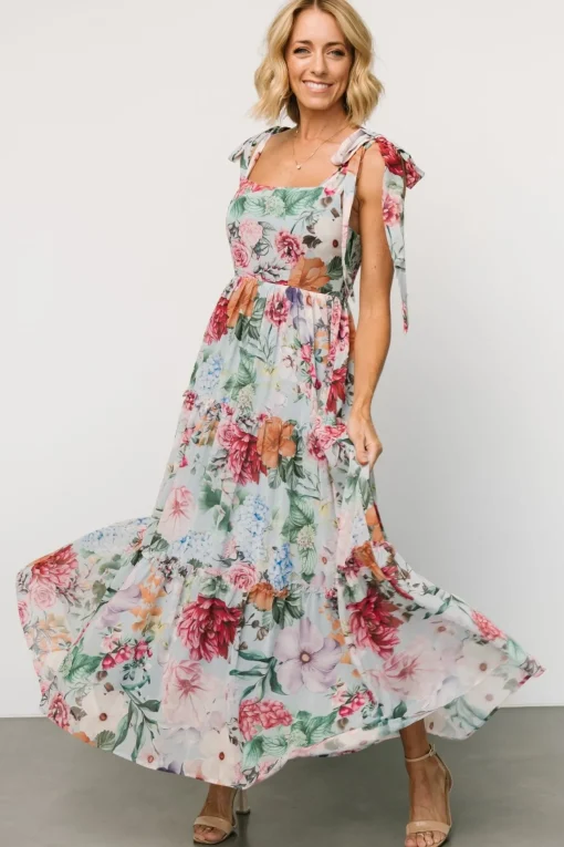 Anita Maxi Dress | Light Blue Multi Floral
