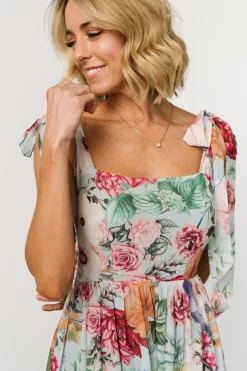 Anita Maxi Dress | Light Blue Multi Floral