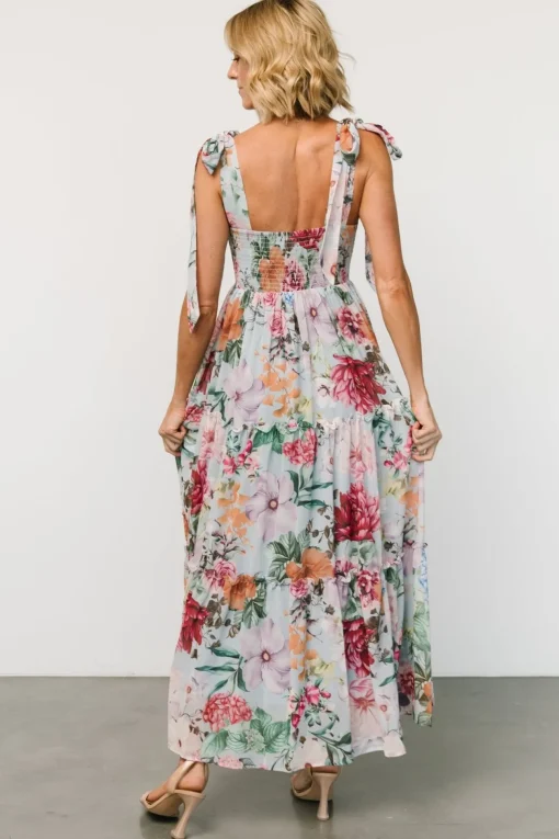 Anita Maxi Dress | Light Blue Multi Floral