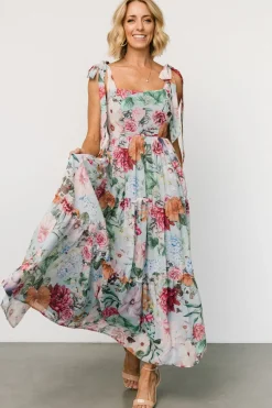 Anita Maxi Dress | Light Blue Multi Floral
