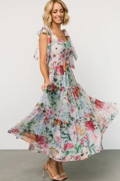Anita Maxi Dress | Light Blue Multi Floral