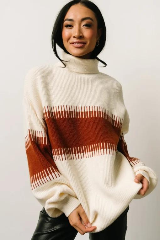 Antonov Turtle Neck Sweater | Cream + Spice