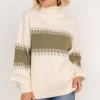 Antonov Turtle Neck Sweater | Sage + Cream