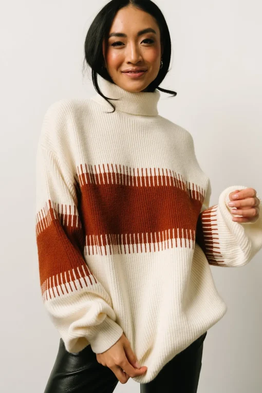Antonov Turtle Neck Sweater | Cream + Spice