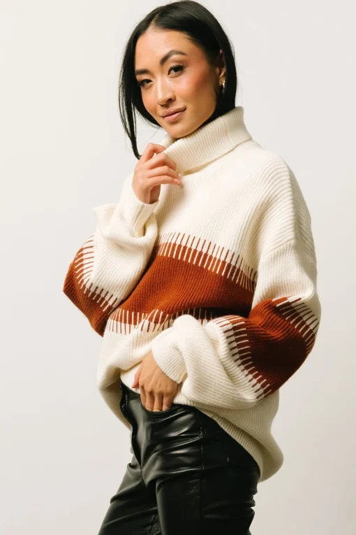 Antonov Turtle Neck Sweater | Cream + Spice