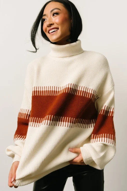Antonov Turtle Neck Sweater | Cream + Spice