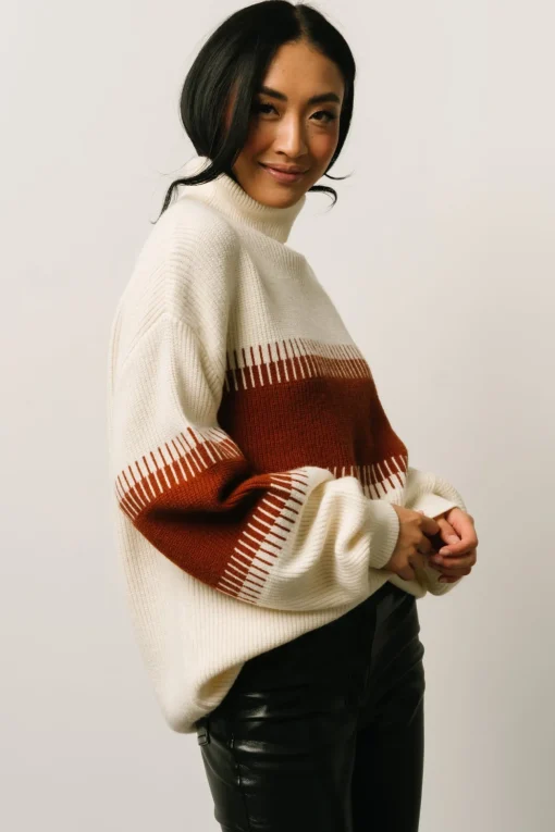 Antonov Turtle Neck Sweater | Cream + Spice