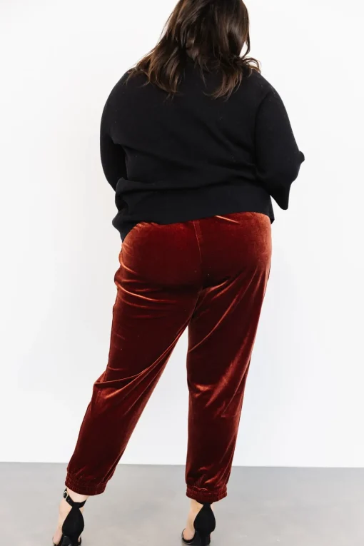 Archie Velvet Jogger Pants | Cinnamon